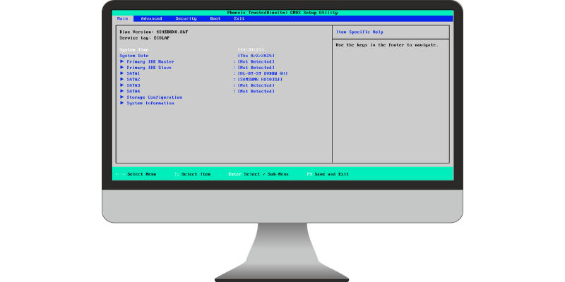 Hoe kom ik in mijn BIOS